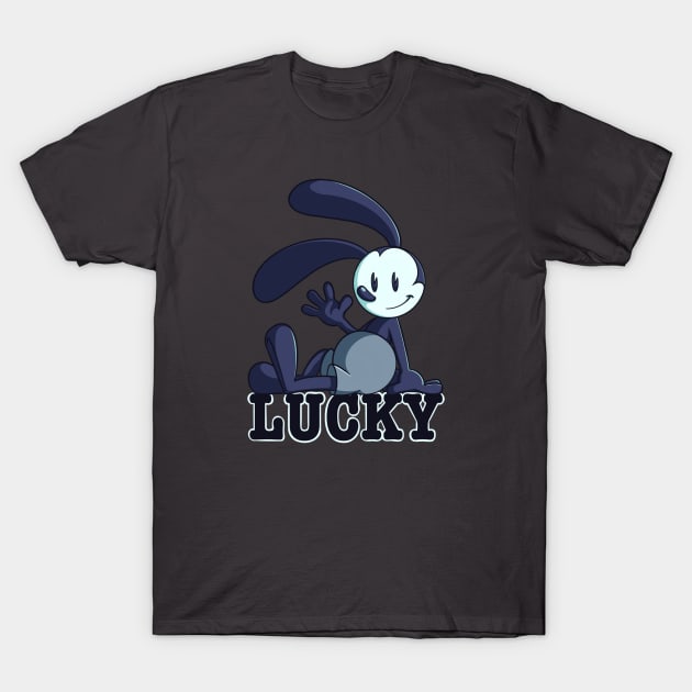 One Lucky Rabbit T-Shirt by jfeldmanart